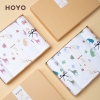 HOYO布艺印河马樱花礼盒毛浴三件套7356（毛巾2条+浴巾1条）