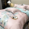 雅鹿-60支贡缎长绒棉印花四件套YLZZLY26（花色：恬淡雅致）