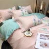 雅鹿-60支贡缎长绒棉印花四件套YLZZLY26（花色：恬淡雅致）