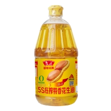 鲁花香味经典5S压榨特香花生油1.8L