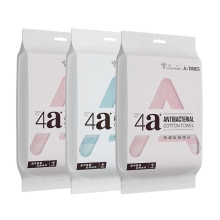金号A-TIMES系列瑞柏4A抗菌毛巾-4 三条毛巾袋装AT008-4