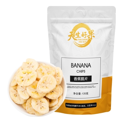 天生好果香蕉脆片120克*3包