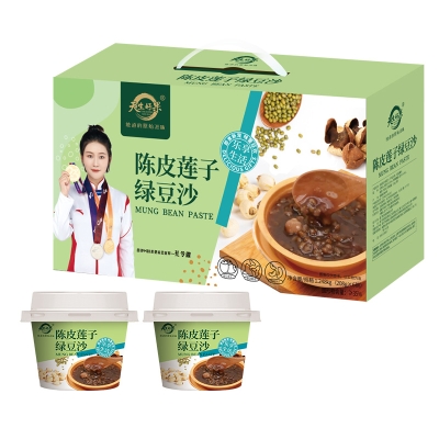 天生好果 陈皮莲子绿豆沙1248款（208g*6碗）
