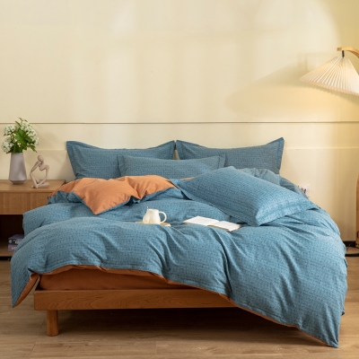 無印良品全棉磨毛四件套-巴赫风情（特价） MUJI-TJ23-77