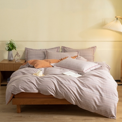 無印良品全棉磨毛四件套-格彩丽景（特价） MUJI-TJ23-78