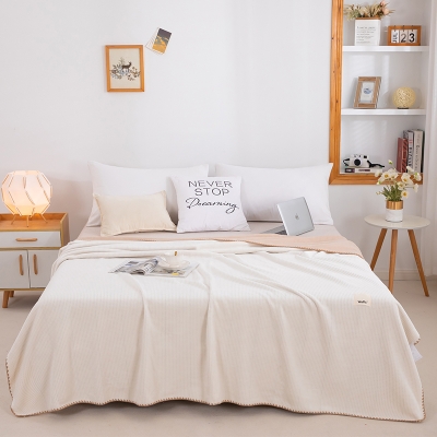 無印良品华夫格复合毯 MUJI-TZ23-80
