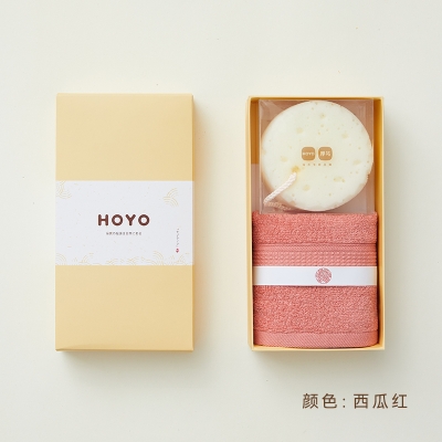 HOYO沐浴2件套(毛巾1条+海绵1块)7733 