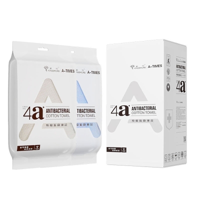 金号A-TIMES系列波菲特4A抗菌毛巾-3 双条毛巾盒装AT004-3（盒装随机发）
