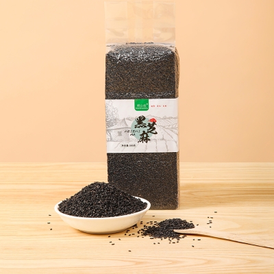 鲜山叔 东北生黑芝麻500g/1袋