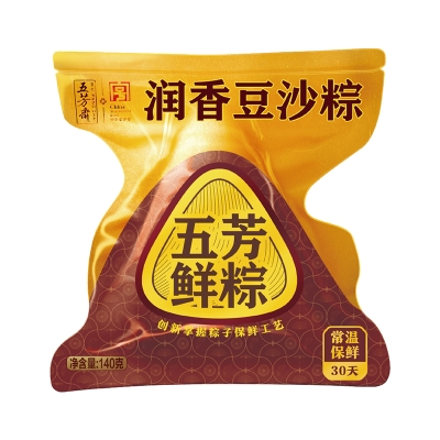 五芳斋锁鲜粽子锁鲜润香豆沙粽140g