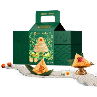 良品铺子经典粽天生出粽粽子礼盒2.08kg