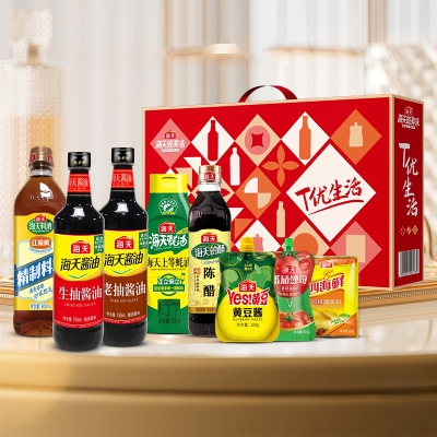 海天·T优生活调味品礼盒-超值装2800ml+1295g