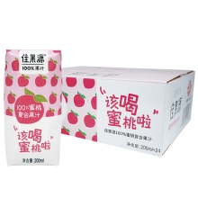 佳果源100%蜜桃复合果汁200ml*24