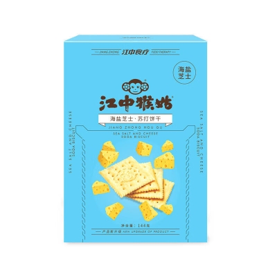 江中猴姑海盐芝士苏打饼干144克