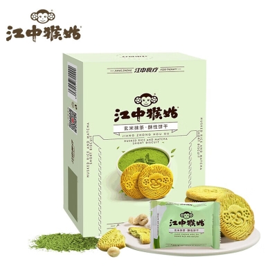江中猴姑玄米抹茶酥性饼干（144克）