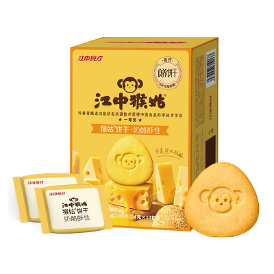 江中猴姑 猴姑饼干奶酪酥性240g（猴头菇3.5%）