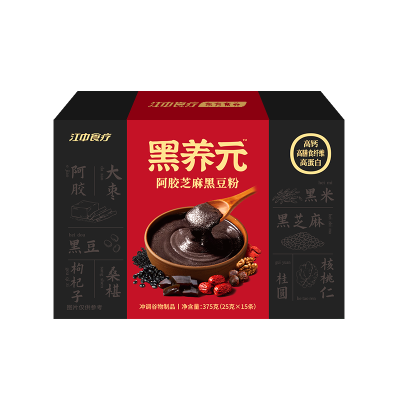 江中食疗黑养元阿胶芝麻黑豆粉375g