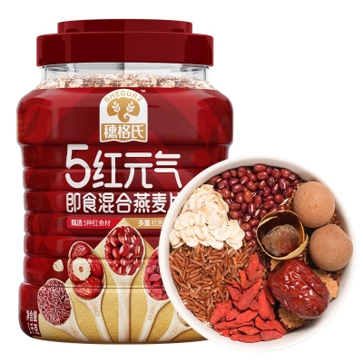 穗格氏 5红元气即食混合燕麦片1000g/罐