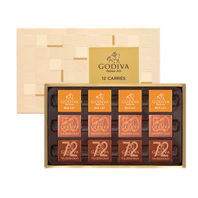 歌帝梵 经典片装巧克力礼盒12片装