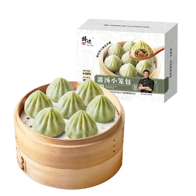 锋味派菌菇集鲜小笼汤包260g
