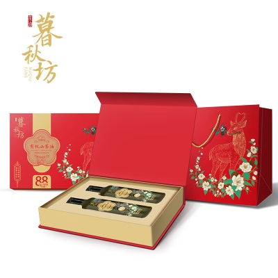 陇间柒月【暮秋坊】 有机山茶油双支礼盒装500ml*2