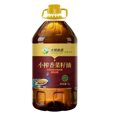 新大荒印象小榨香菜籽油5L