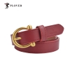 PLOVER香港啄木鸟女士真皮黑色腰带皮带GD00012-ZA-B2/红色腰带皮带GD00012-ZH-B2