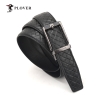 PLOVER香港啄木鸟针扣型真皮自动扣皮带头层牛皮腰带GD506AK504-DA-B1/GD506AK505-DA-B1
