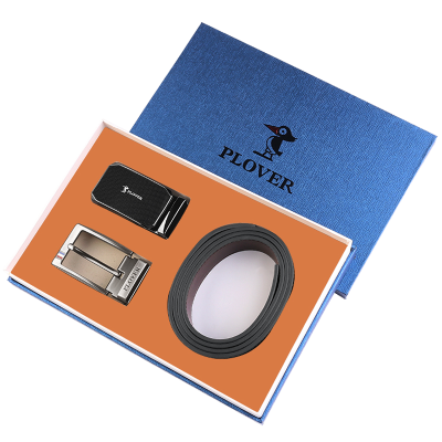 PLOVER香港啄木鸟真皮腰带套装双扣皮带礼盒GD28AK20K27