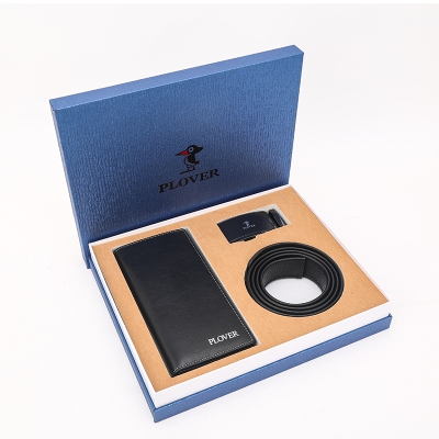 PLOVER香港啄木鸟长夹钱夹皮带套装礼盒 GD820047-3A