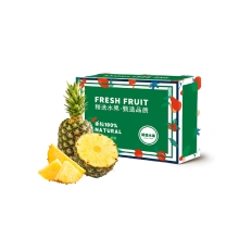 嗨果粒 菲律宾黑钻凤梨精选2粒