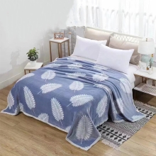 罗曼罗兰塔芙绒休息多用毯-蓝色情怀100*120cm