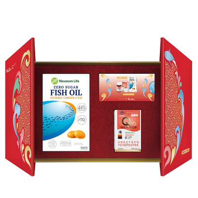 诺惠牌辅酶Q10 60粒*1瓶+诺康莱鱼油无糖凝胶糖果30粒（成人）*2盒