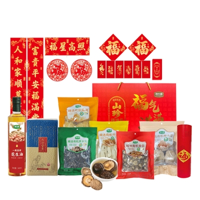 神农唛新春粮油干货心意福浓大礼包1555g+500ML