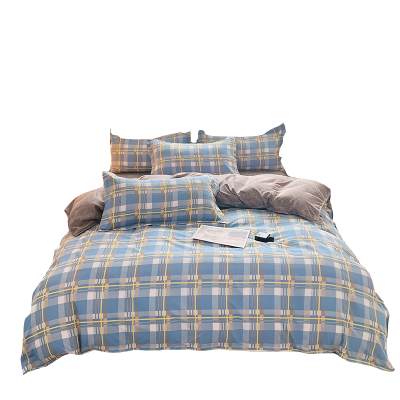 罗曼罗兰芦荟棉四件套  英伦风尚