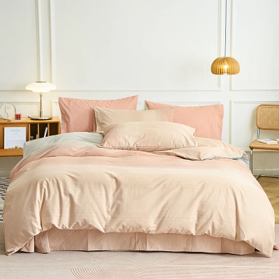 罗曼罗兰全棉磨毛四件套 温柔晨光 TJ010