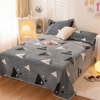 罗曼罗兰云貂绒毛毯-几何