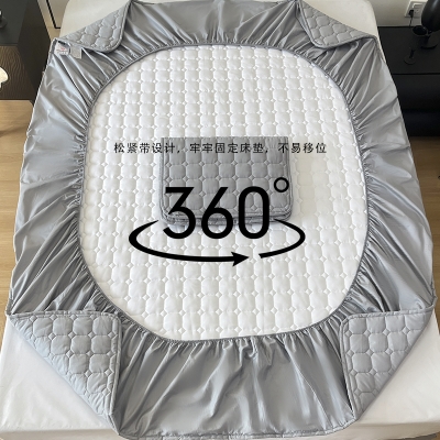 罗曼罗兰加厚全棉床笠保护垫
