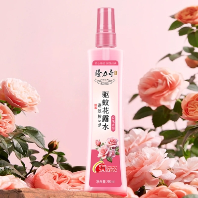 隆力奇玫瑰香型驱蚊花露水96ml