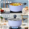 炊大皇匠紫系列麦饭石汤锅22cmJZ22TG