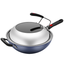 炊大皇新一代316L复合钢无烟炒锅32cmB50335