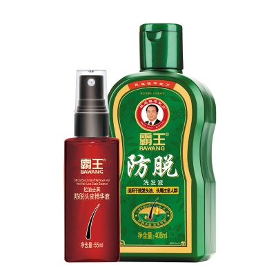380ml霸王防脱洗发液+55ml霸王控油去屑防脱头皮精华液