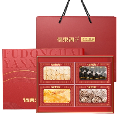 福东海【万事胜意】四宝（西洋参+红极海参+花菇+鳕鱼胶）-D