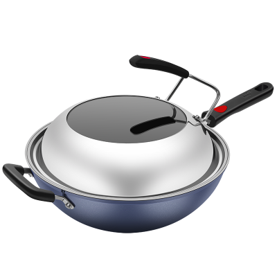 炊大皇新一代316L复合钢无烟炒锅32cmB50335